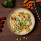 Cremige Ofen-Tortellini mit Rindfleischfüllung und Speck
