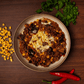 Auberginen-Chili con Carne mit Käse Überbacken